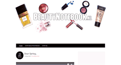 Desktop Screenshot of beautynotebook.nl